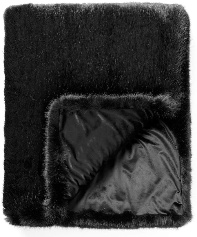 JULIETTE | plaid 140x180 cm | Raven | zwart | Hoii