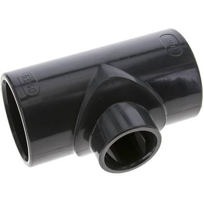 PVC Adapter T-stuk Lijmmof 63 tot 40mm