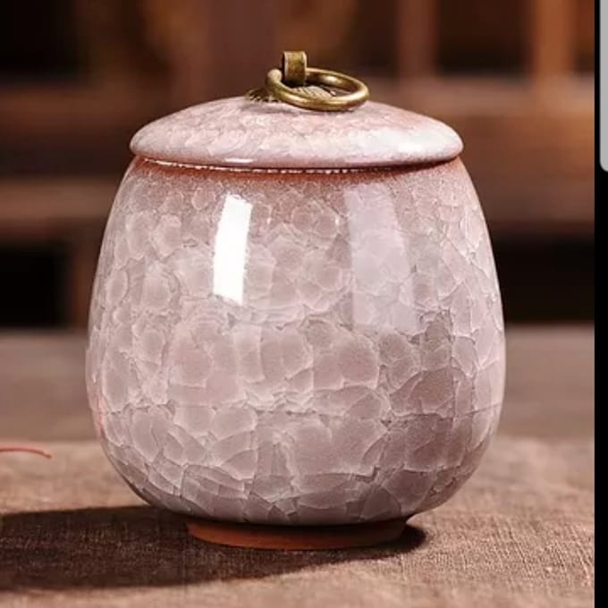 Mini Urn keramiek diamant pink 170ml
