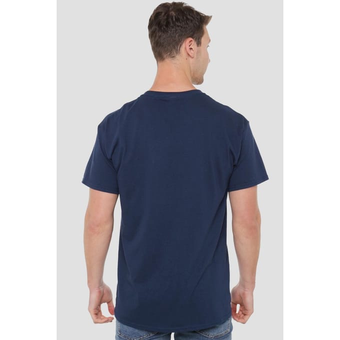 Disney Heren Mickey Mouse Classic Walk T-Shirt (Marine)