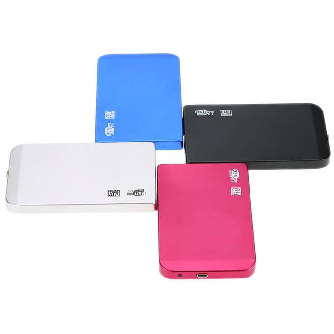 Slanke Super Snelheid 6Gbps Aluminium 2TB 2.5  SATA SSD HDD Harde Schijf Box USB 3.0 Externe 2.5in blauw