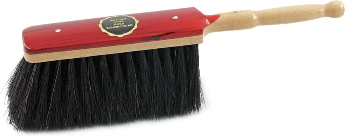 Sorex Stoffer - Rood Gelakt - Zacht Paardenhaar - Handveger