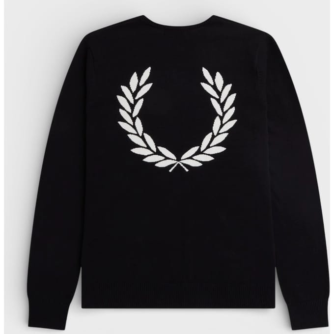 Fred Perry Laurel Wreath Graphic Trui - Zwart