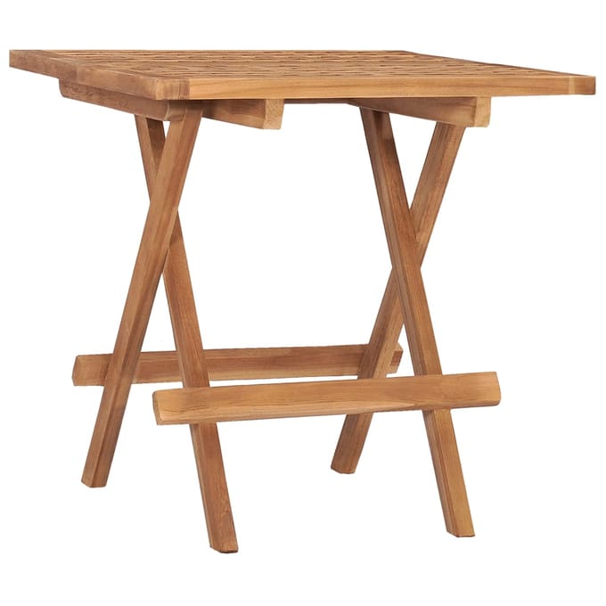 vidaXL - Tuintafel - inklapbaar - 50x50x50 - cm - massief - teakhout