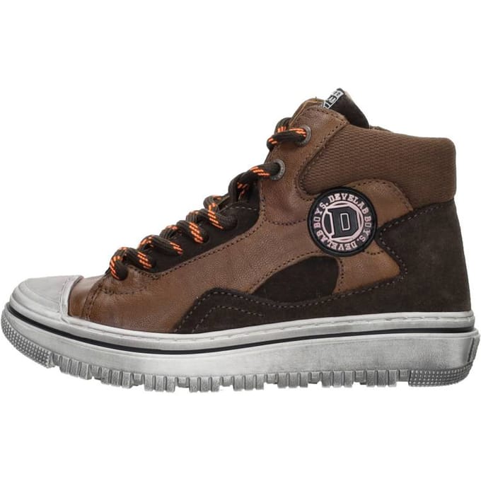 Develab Veterschoenen Hoog Veterschoenen Hoog - Cognac - Maat 28