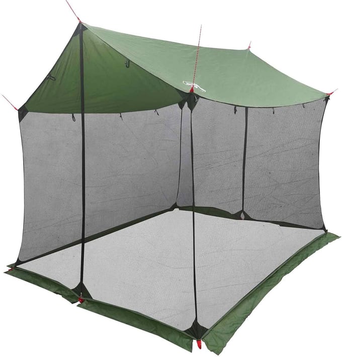 vidaXL - Campingzeil - met - netwanden - Groen - 270 - x - 210 - x - 210 - cm