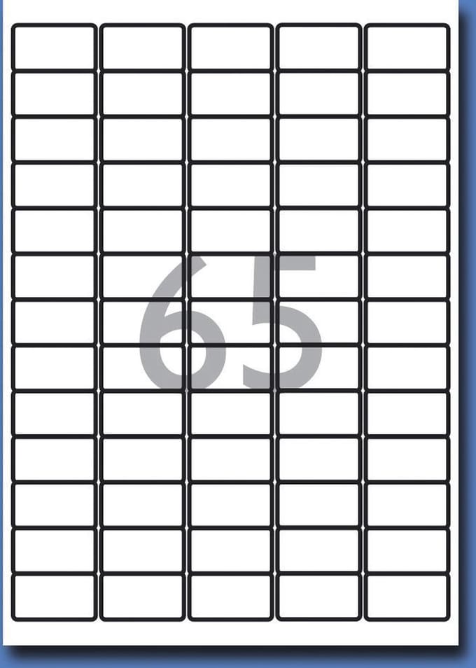 Decadry Etiketten / Labels 38.1 x 21.2mm - 100 vel