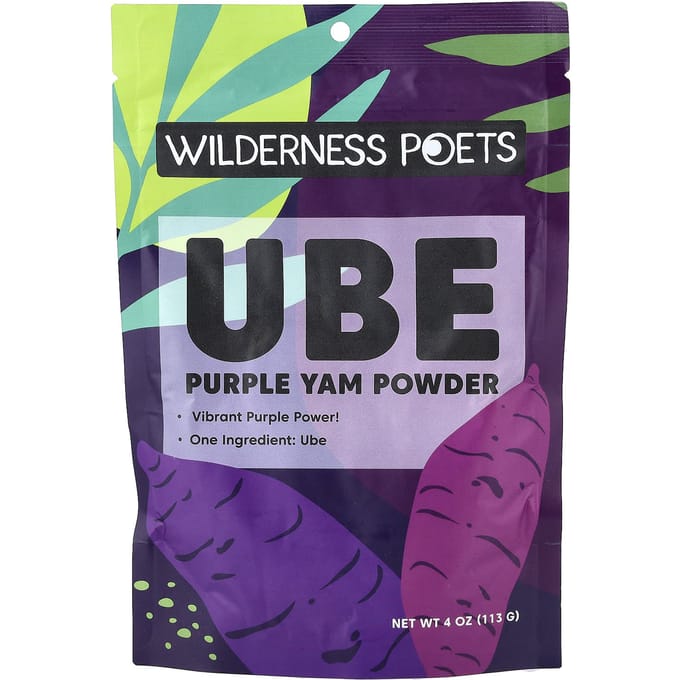 Wilderness Poets, Paarse Ube Yam Poeder, , 113g(113 gram) black