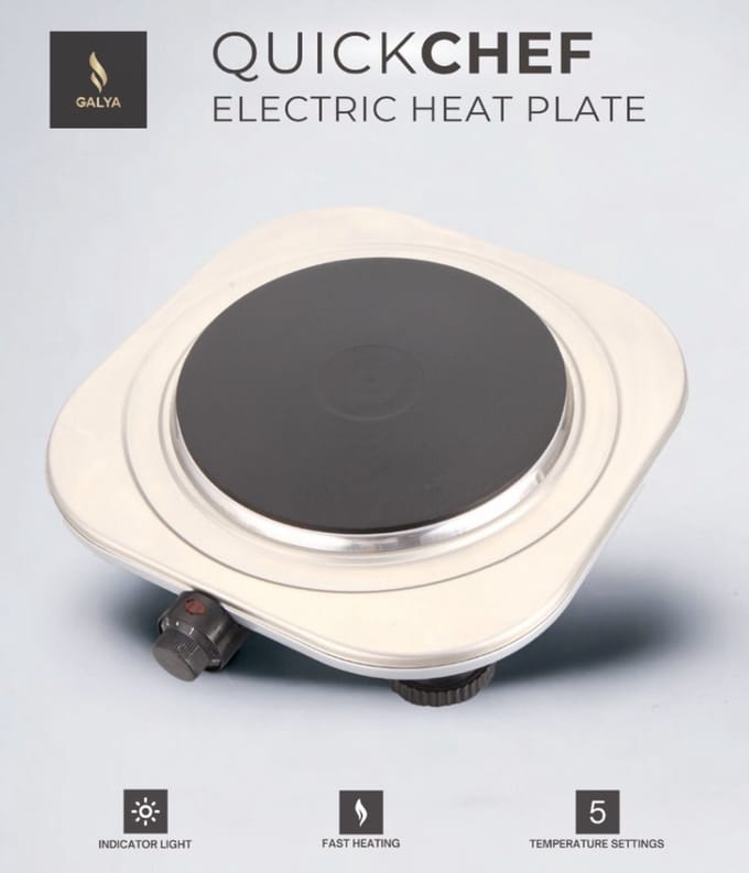Quickchef Elektrische Kookplaat 1500W