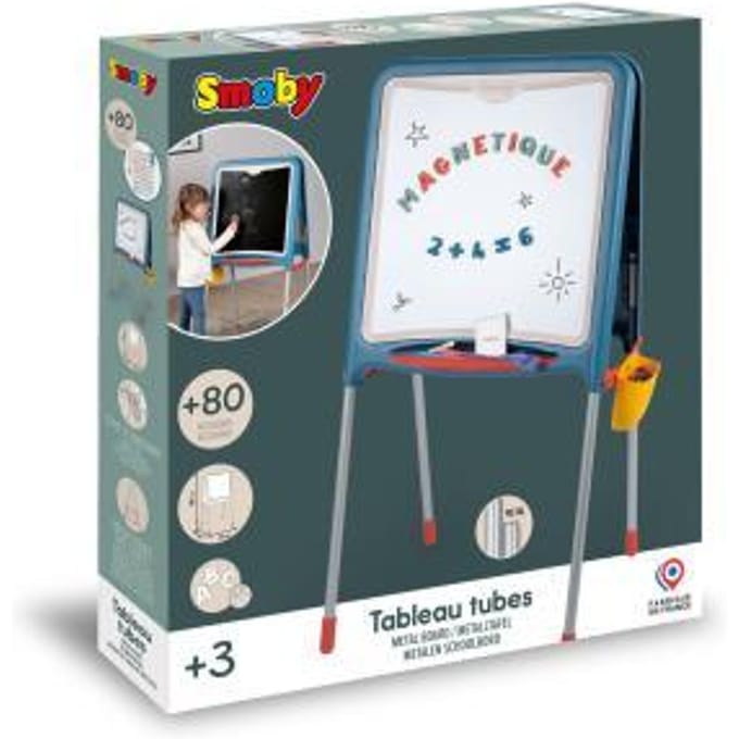 Smoby dubbelzijdig metalen bord met accessoires