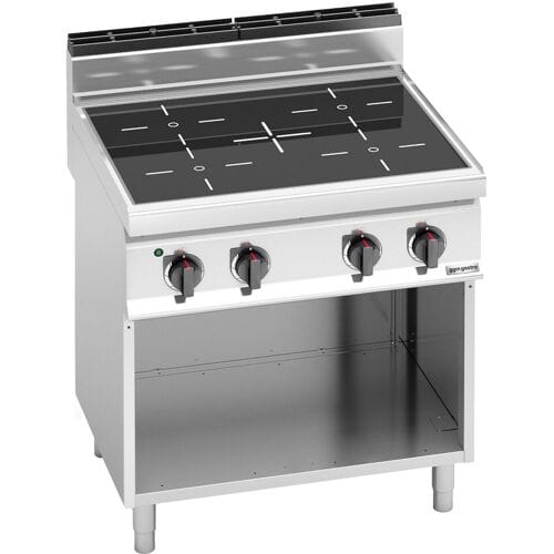 GGM Gastro Infrarotherd - 12,8 kW - 4 Kochfelder Zilver