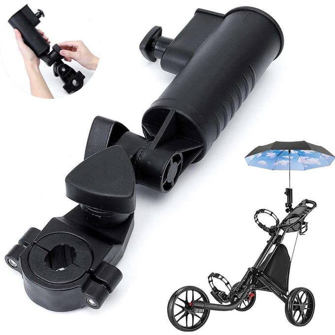 Parapluhouder Verstelbare Klemstandaard Universeel Zwart Kar Parapluhouder voor Kar Kinderwagen black