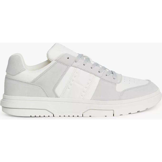 Tommy Hilfiger De Brooklyn Suède Heren Sneakers Licht Beige