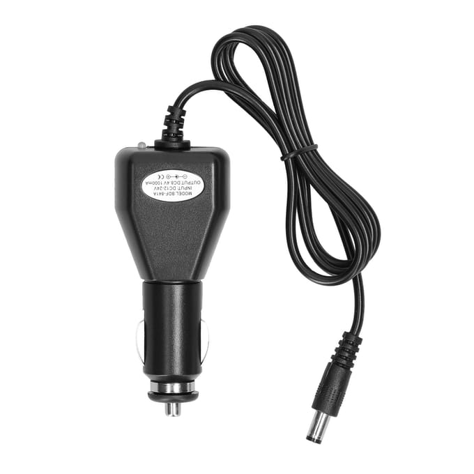 Auto-oplaadkabel 12-24V voor visboot Charging Cable zwart