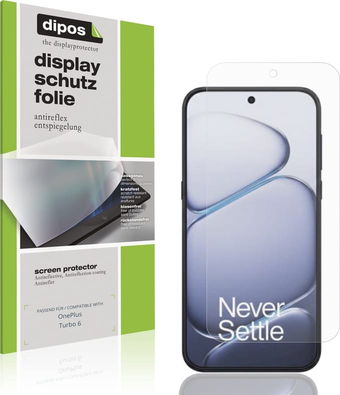 dipos – 4x Matte Beschermfolie geschikt voor OnePlus Turbo 6 | Krasbestendige & antireflecterende Screenprotector Ultra-Thin