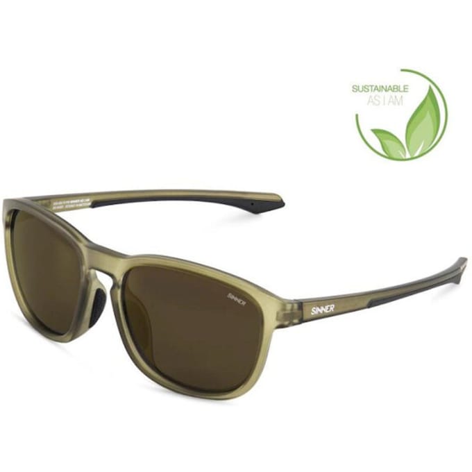 SINNER Yacan - Zonnebril - SINTEC® lenzen - Olijfgroen - Unisex - One size - BIO based frame