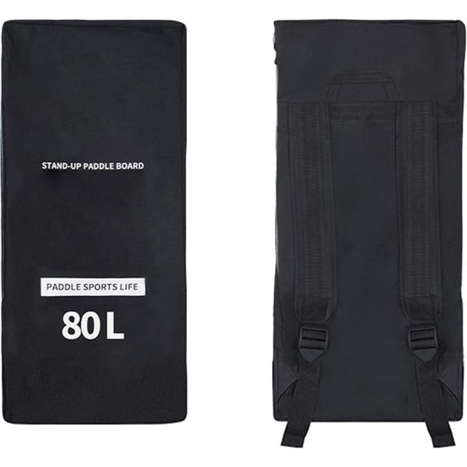Reisrugzak voor Opblaasbaar Paddleboard SUP Stand Up Board Draagtas Schouderrugzak black