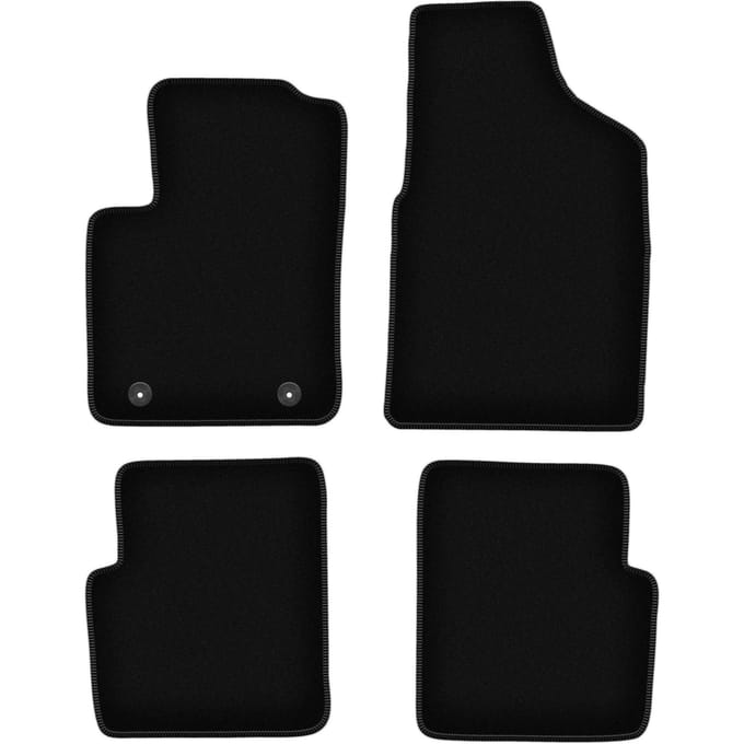 BASIC zwarte veloursmatten voor: Ford Ka MK2 hatchback (2008-2012)