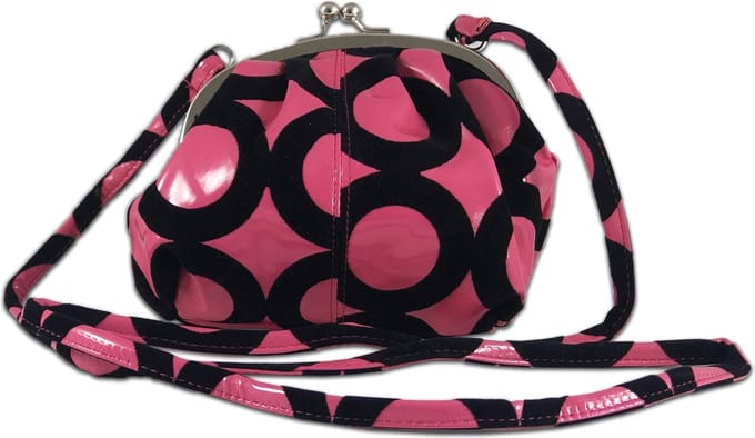 Schouder Tasje Cirkel roze, make-up tas