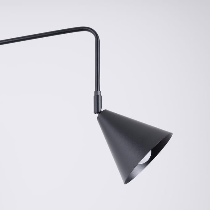 Sollux Lighting Hanglamp Nox - E14 - zwart - staal - 14x61x30cm