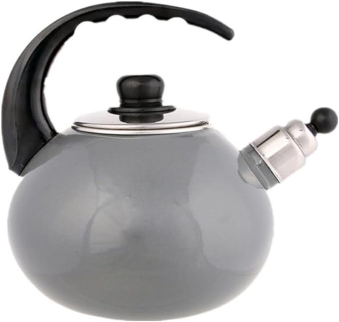 Fluitketel - Waterkoker Ketel - Water Koken - Snelle Verwarming - 2.5L - Grijs