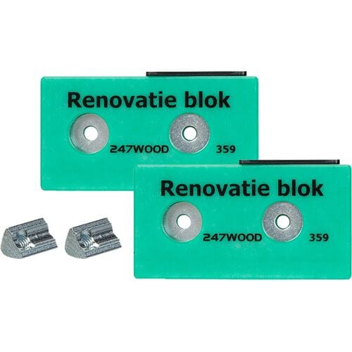 247WOOD renovatie blok set  (2 Stuks)
