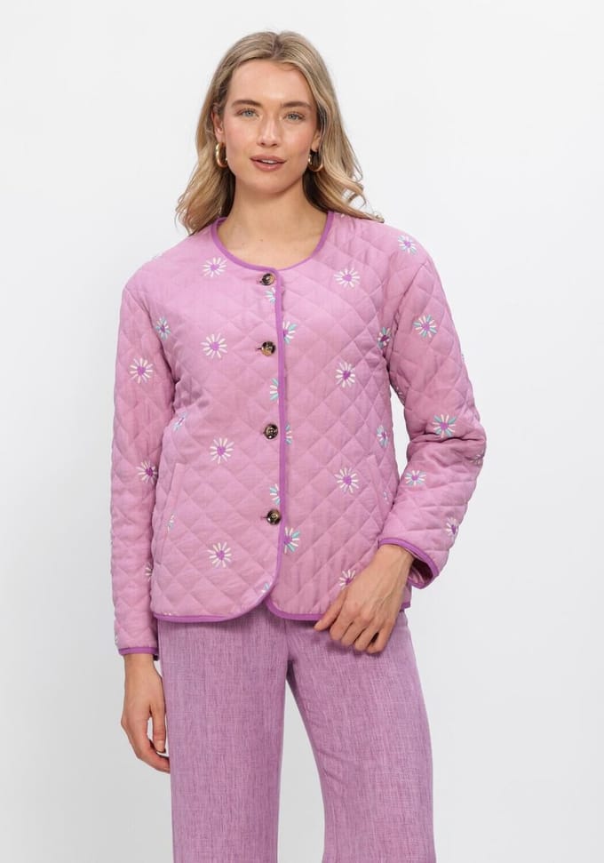 Ydence Jacket Robylin Jassen Dames - Zomerjas - Lila - Maat XXL