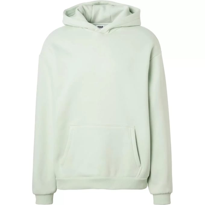Urban Classics - Fluffy Hoodie/trui - S - Mintgroen