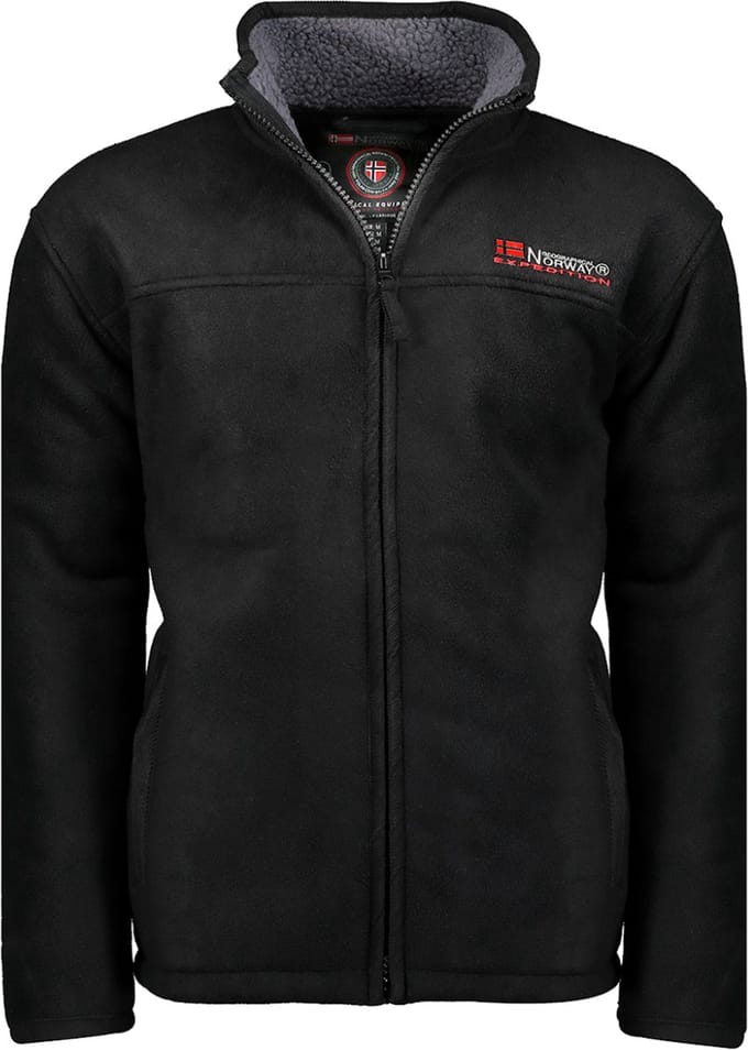 Fleece Vest Teddy Gevoerd Heren Zwart Geographical Norway - S