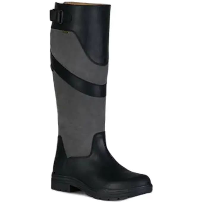 Horze Waterford Waterdicht Countrylaarzen, Black/Gray, 40