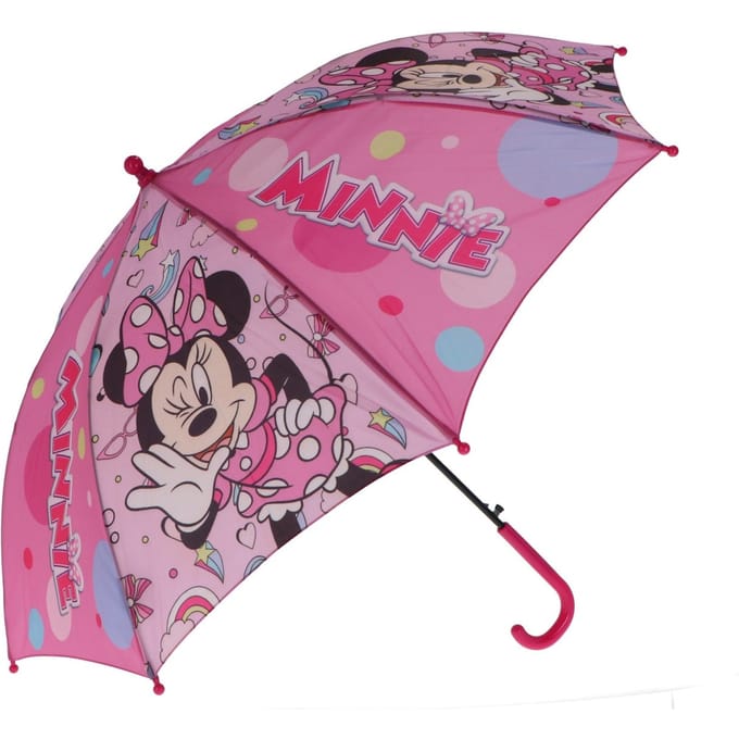 Minnie Mouse Paraplu - Kinderparaplu - Metaal frame - Roze