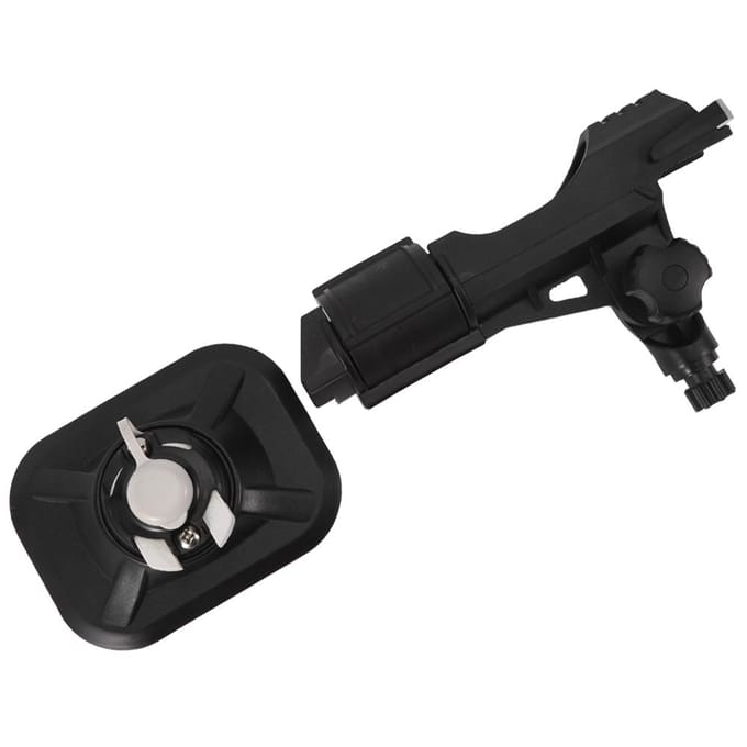 Supports de cannes à pêche antidérapants pour bateau, kayak, réglables black