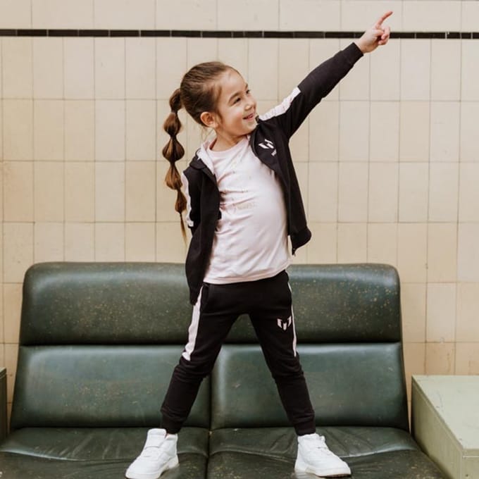 Messi meisjes joggingbroek zwart