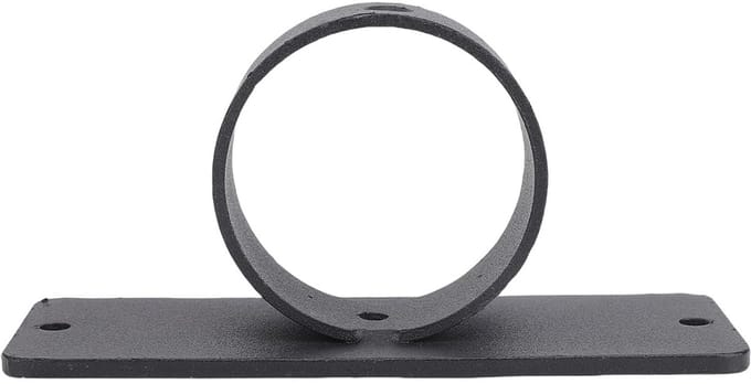 Touwsteunhouder - Rope Bracket - Terras Leuning - Roestvrij Staal - Max 5cm Touw - Zwart