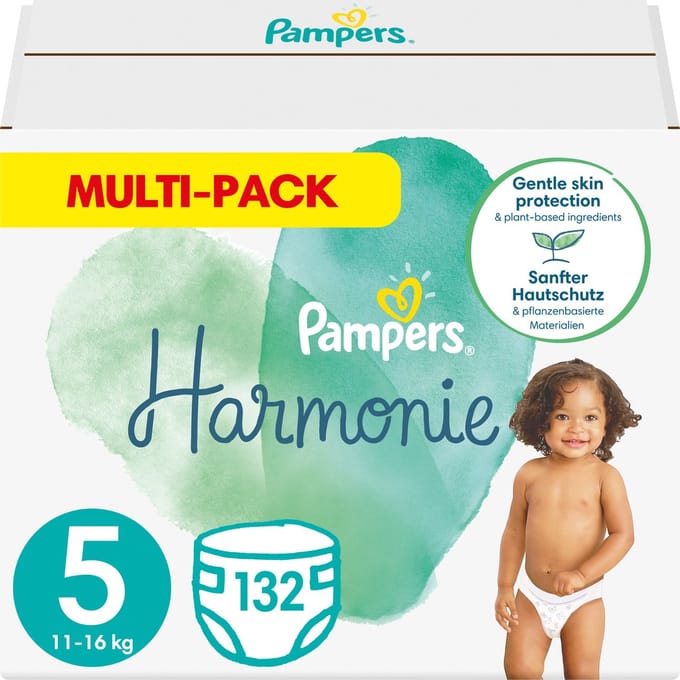 Pampers Harmonie - Maat 5 (11kg-16kg) - 132 Luiers - Multi-Pack