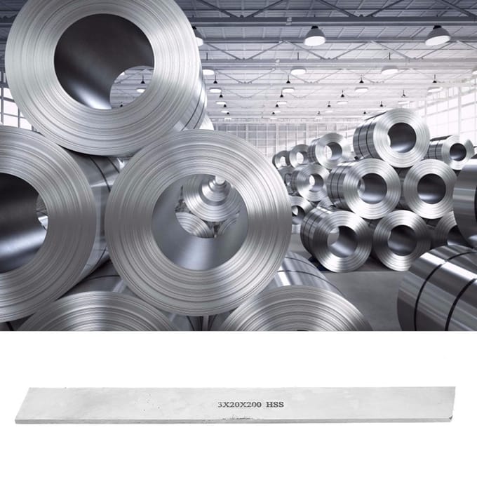 HSS Acier Rapide Outil de Tournage Barre Carrée Acier Blanc (3*20*200mm)