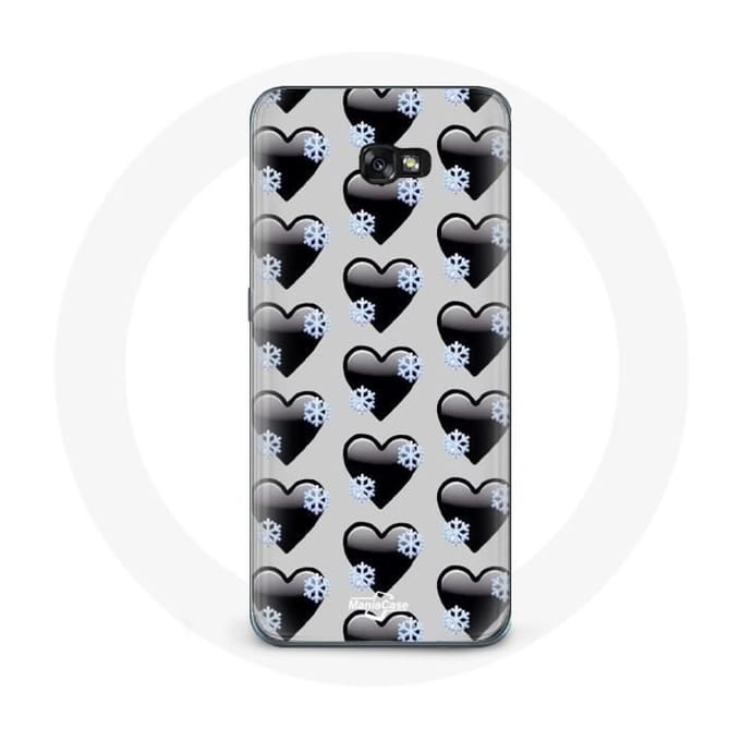 Hoesje voor Samsung A5 2016 Zwarte hartenachtergrond