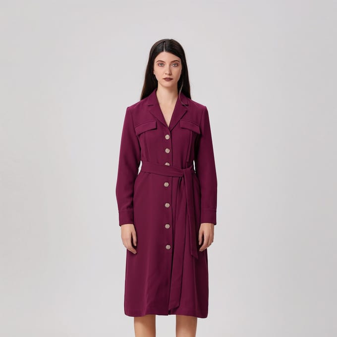 Minimalistische safari-stijl jurk