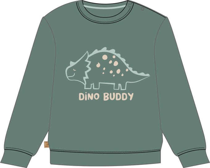 Frogs and Dogs - Dino Buddy Trui | Goblin Blue - Katoen - Maat 68