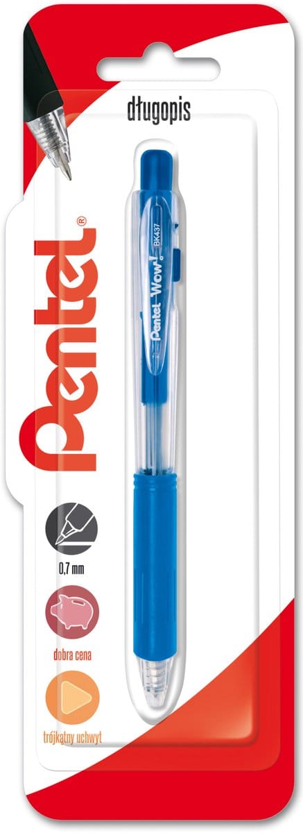 Pentel Automatische Pen Blauw 0.7mm - Comfortabele Grip