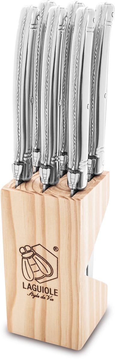 Laguiole Style de Vie Steakmessen Premium Line - 6-delig - RVS