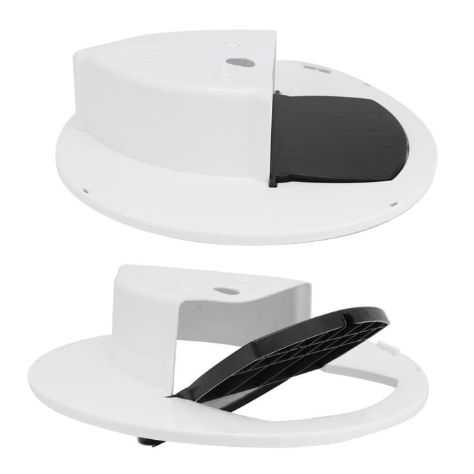 Piège à rat basculant Durable Réinitialisation automatique Tapette à souris pour intérieur extérieur Capture de souris Blanc blanc