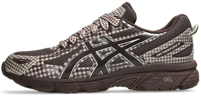 ASICS Gel-Venture 6 Story mfg. Reddish Brown Gingham - Maat 46