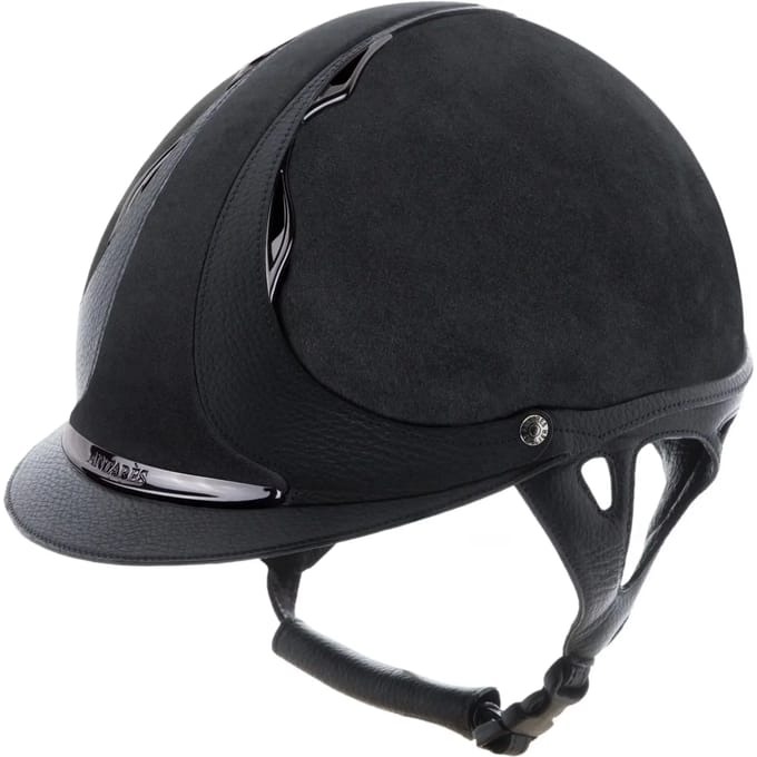 Leren rijhelm met halsband Antarès Hunter