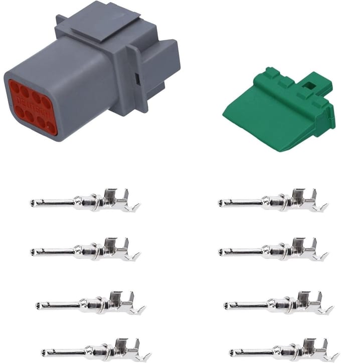 KALI-1208-P Duitse DT-connector pinset 8-pins