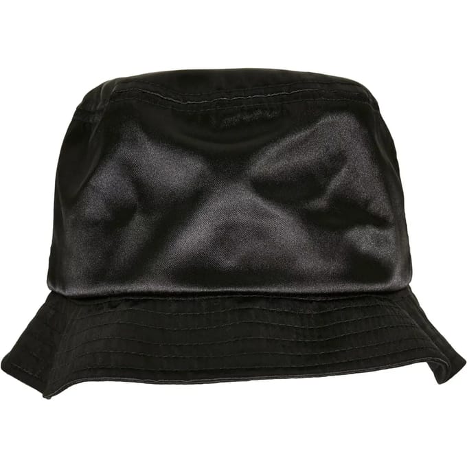 Urban Classics - Satin Bucket hat / Vissershoed - Zwart
