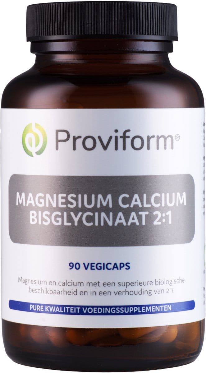 Proviform Magnesium calcium bisglycinaat 2:1 & D3 90 Vegetarische capsules