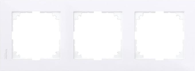 Schneider Electric M-Plan - Afdekraam - 3-voudig - Polarwit