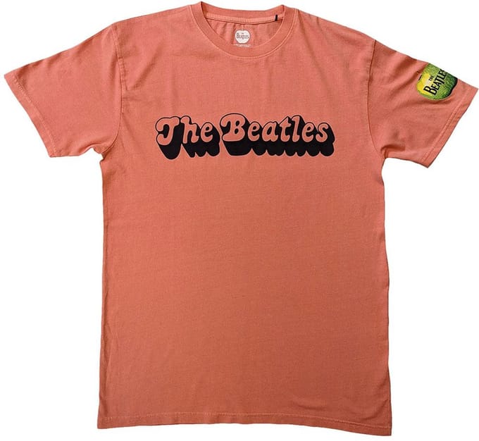 The Beatles - 70s Logo Heren T-shirt - L - Rood