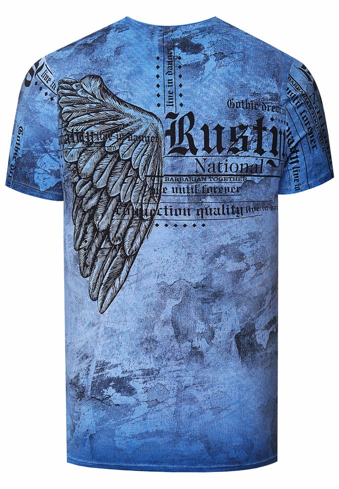 Biker T-shirt met all-over print